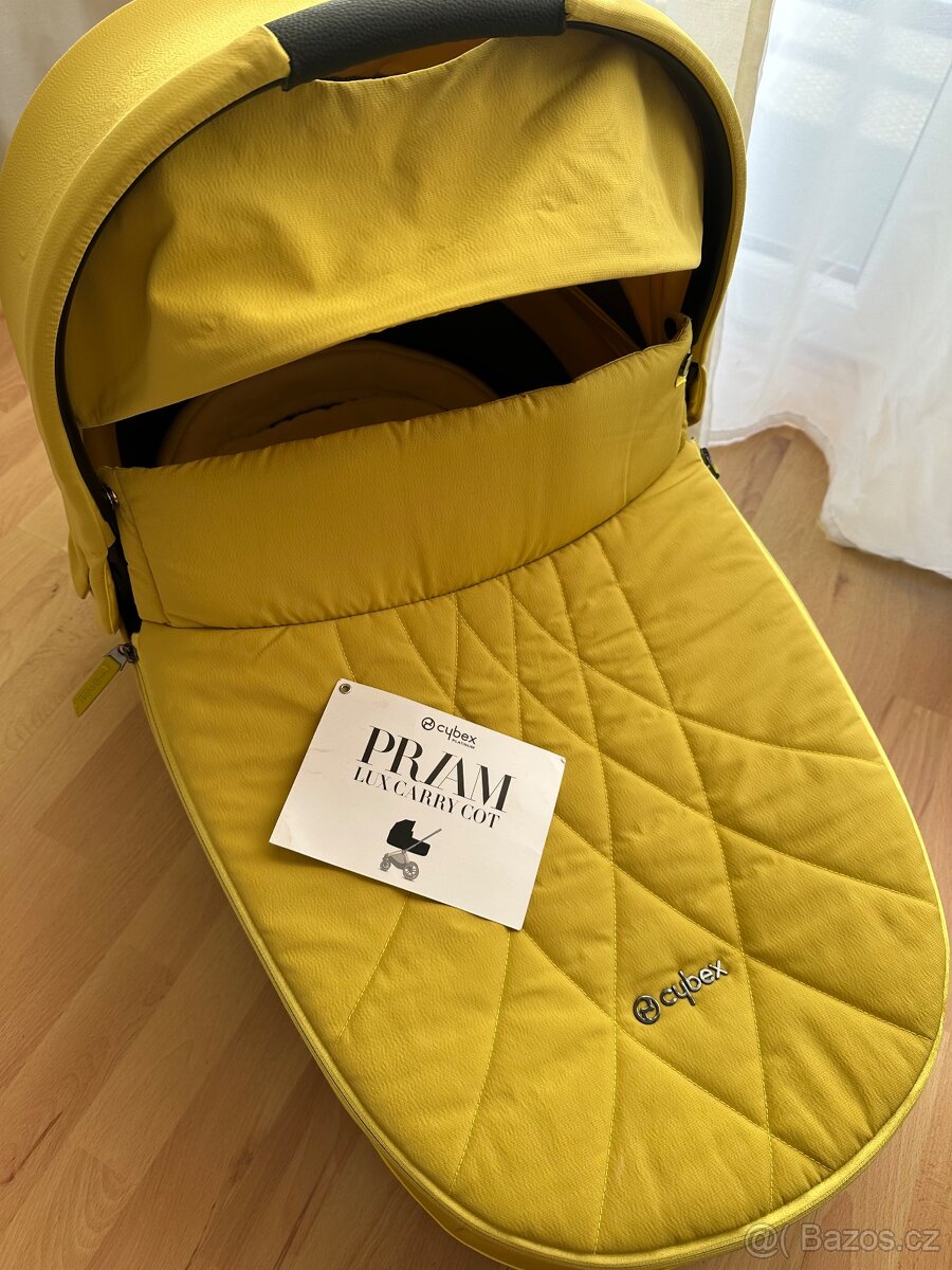 Cybex priam lux carry cot mustard yellow - hluboka korba