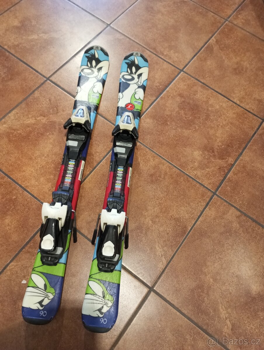Prodám dětské lyže 90