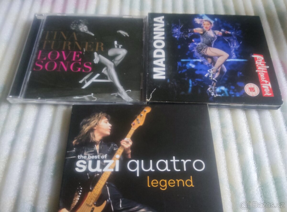 Cd - Tina Turner , Madonna , Suzi Quatro