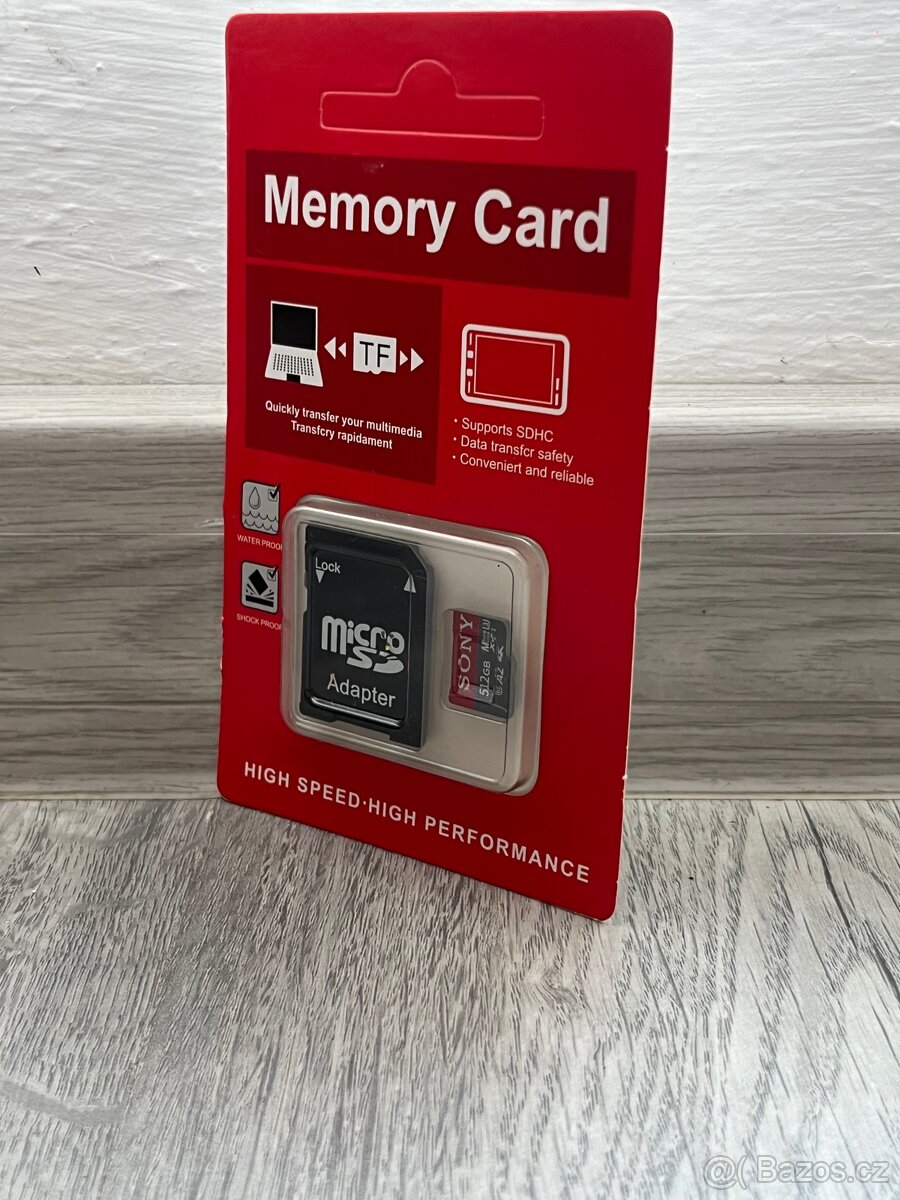 Paměťová karta SONY 512GB Micro + adaptér
