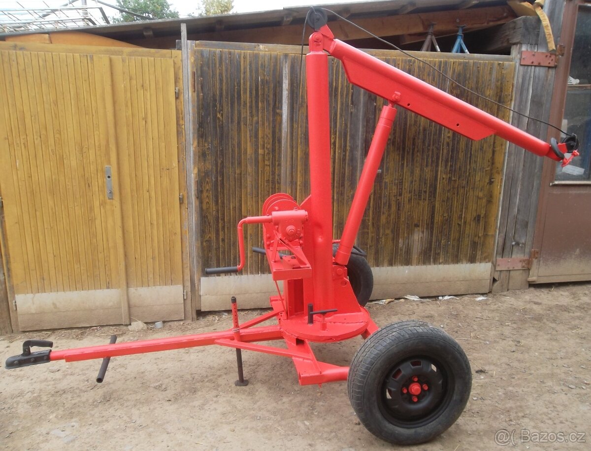 Hydraulický jeřábek + ruční naviják