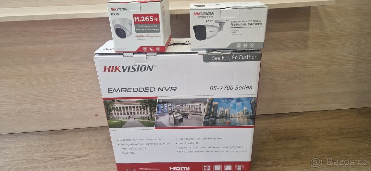 HIKVISION NVR na 16 kamer + 2 KAMERY