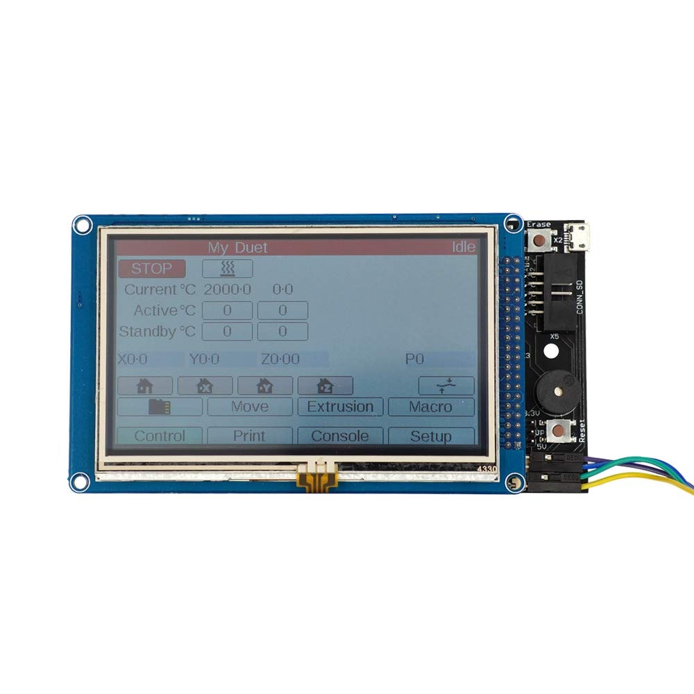 PanelDue 4.3" dotykový displej + řídicí deska v3.0 pro 3D