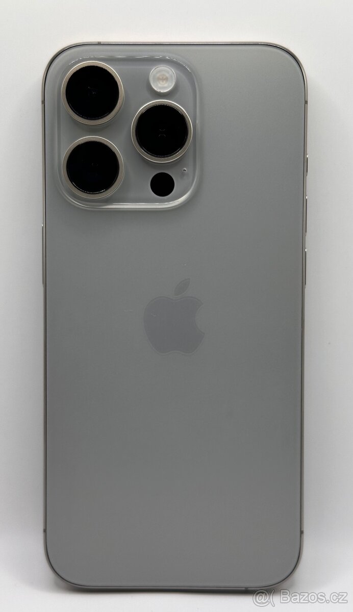 iPhone 15 Pro 256GB Natural Titanium, 94% Baterie