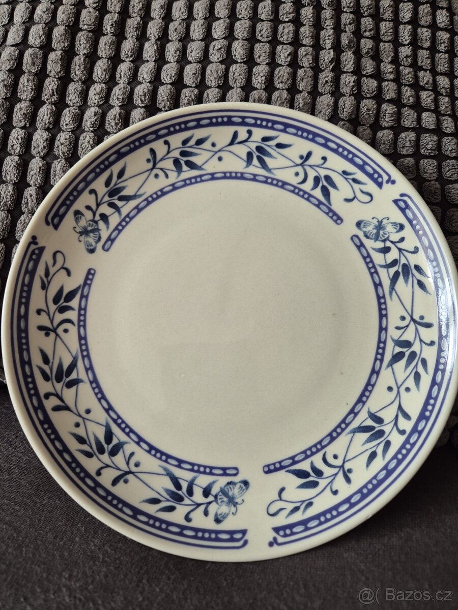 6x retro dezertní talíř Original Design Vier Jahreszeiten