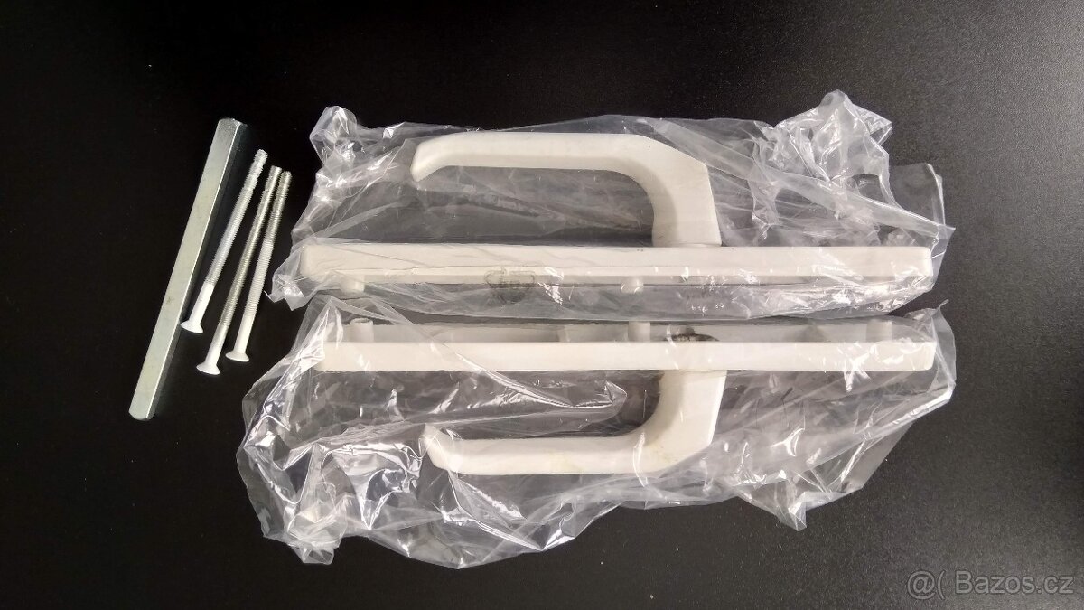 Kování VBH klika/klika bílá, úzký štítek