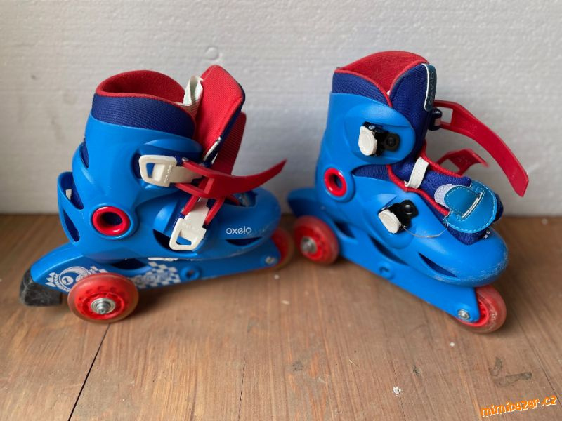 Brusle kolečkove na první bruslení Dechatlon