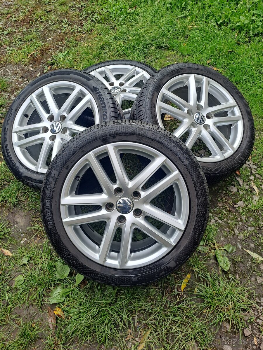 Alu kola 5x112 originál VW 235/45 R17