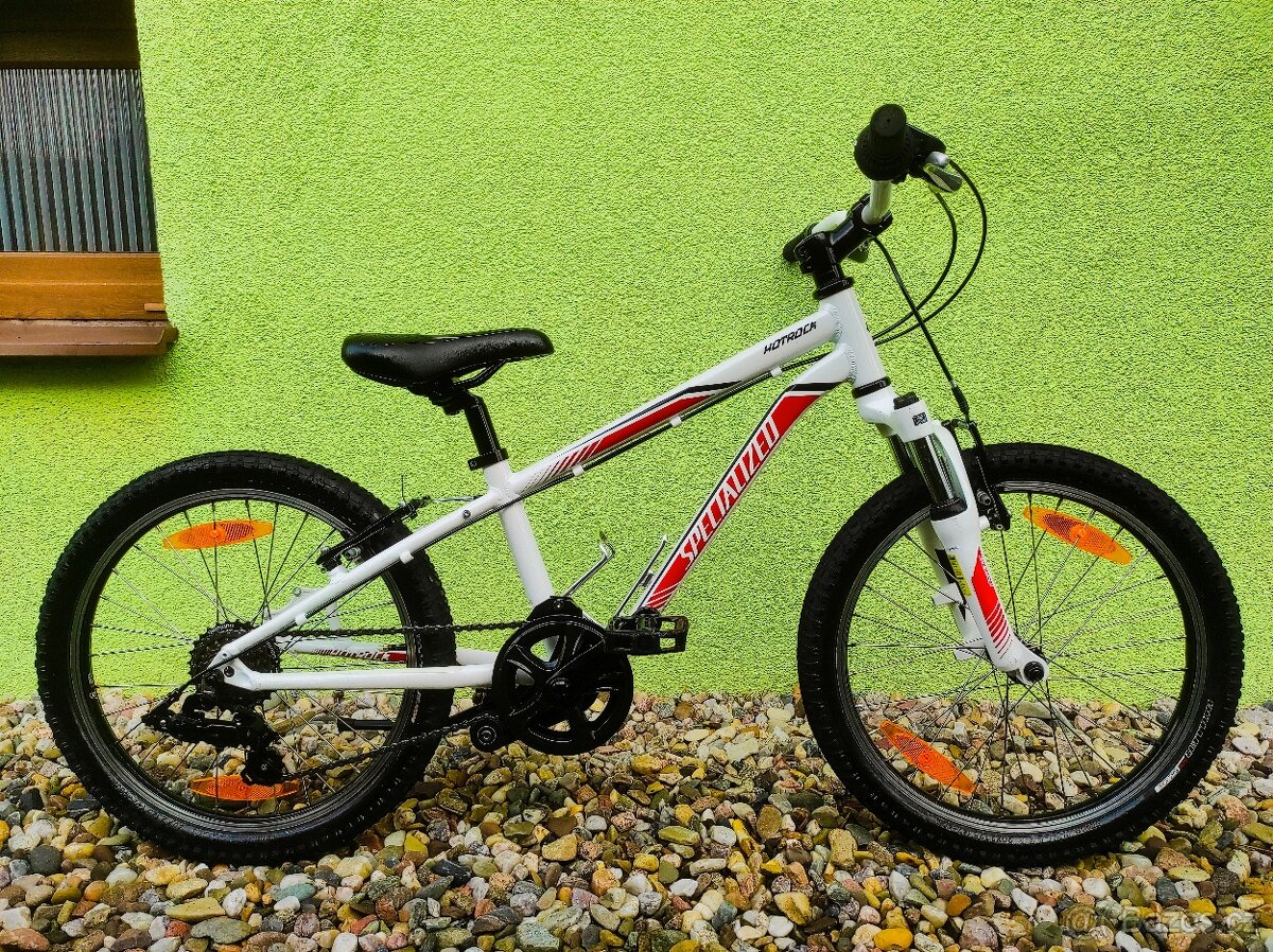 Značkové dětské kolo SPECIALIZED 20" (bílá/červená)