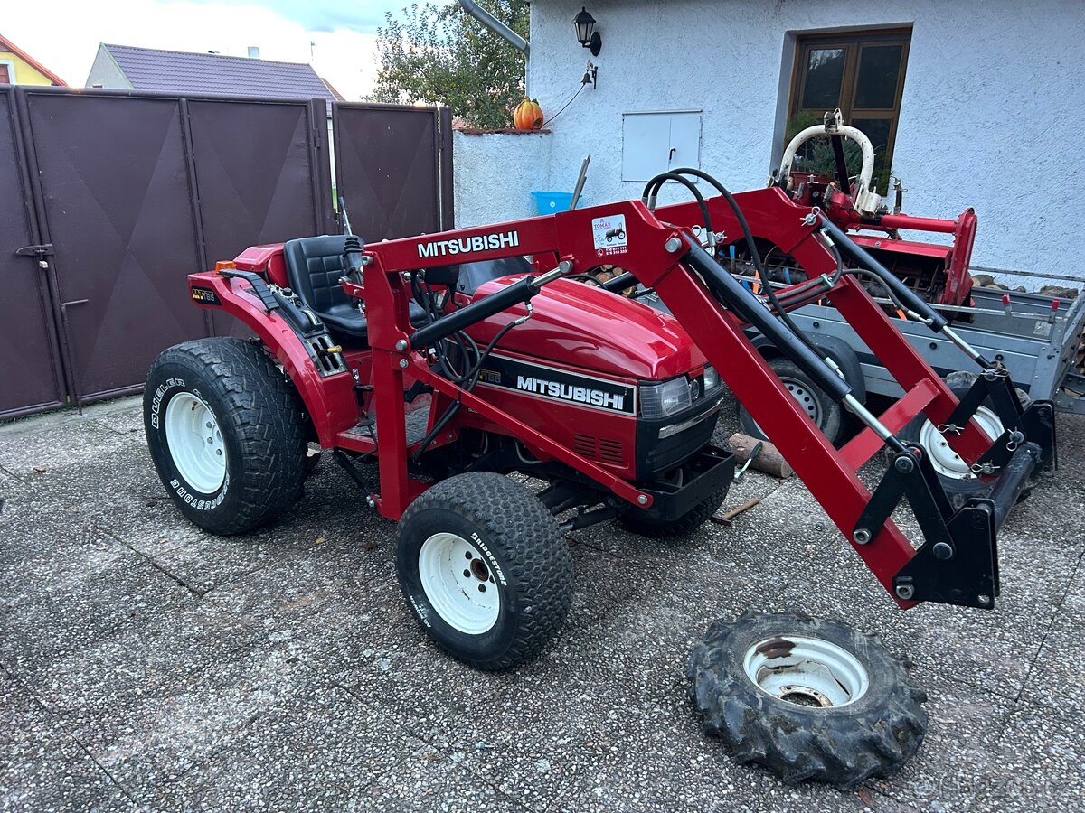 Malotraktor Mitsubishi mt 185 přední nakladač