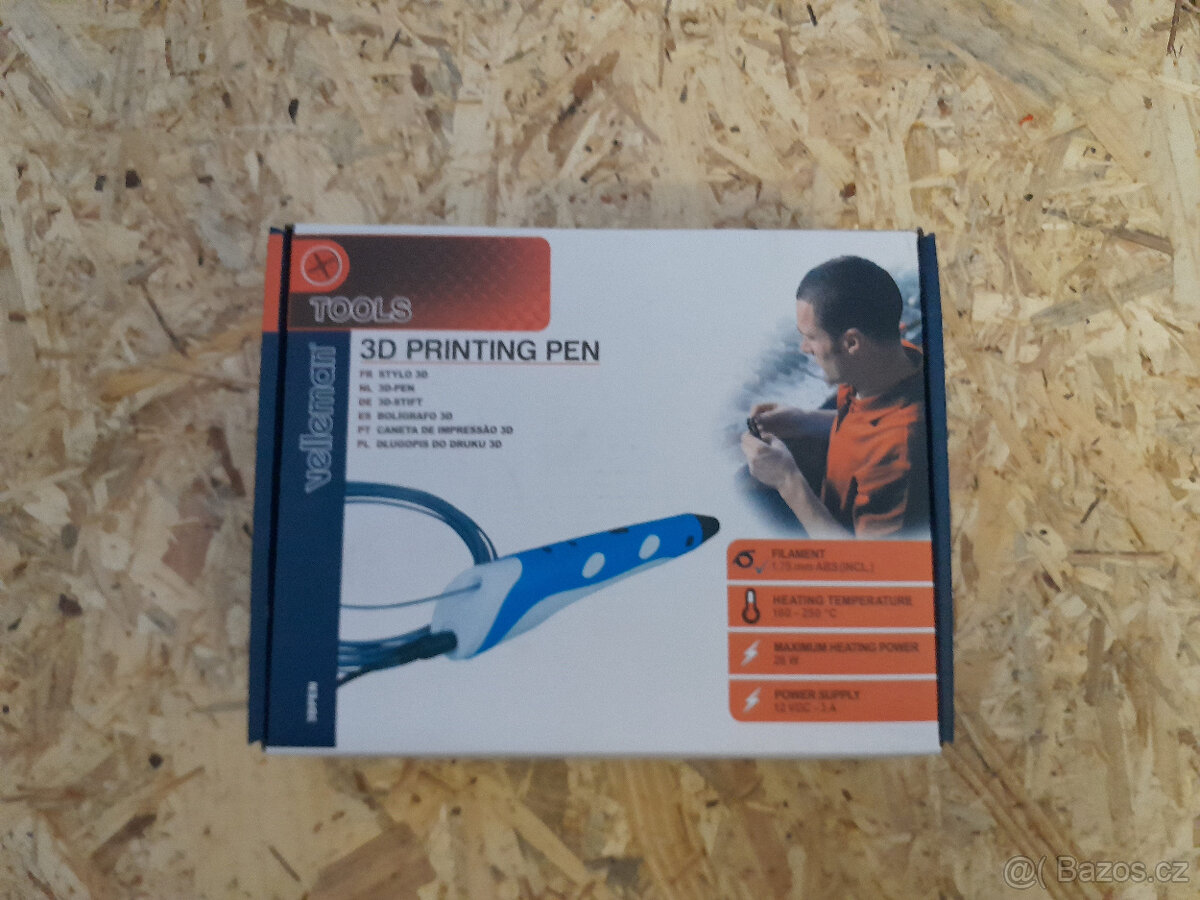 3D tiskárna - Velleman 3DPEN až 250°C, s fialementem - NOVÉ