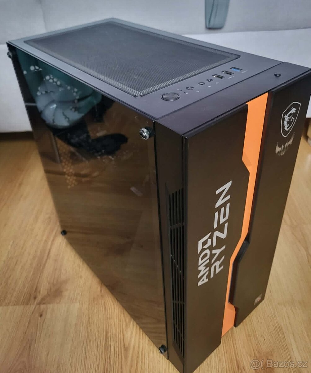 Herní PC Ryzen 7 7700,RTX3050,16GB DDR5,1+1TB disk, Win11