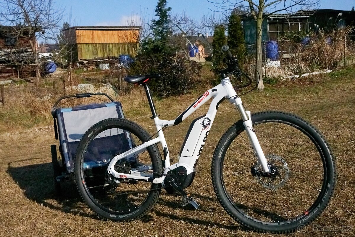 Elektrokolo Haibike + vozík THULE Chariot Cross double 2