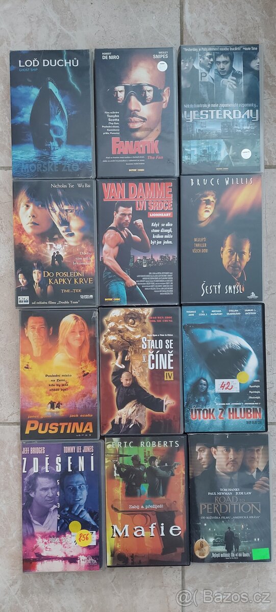 0RIG.VHS KAZETY RŮZNÉ ŽÁNRY