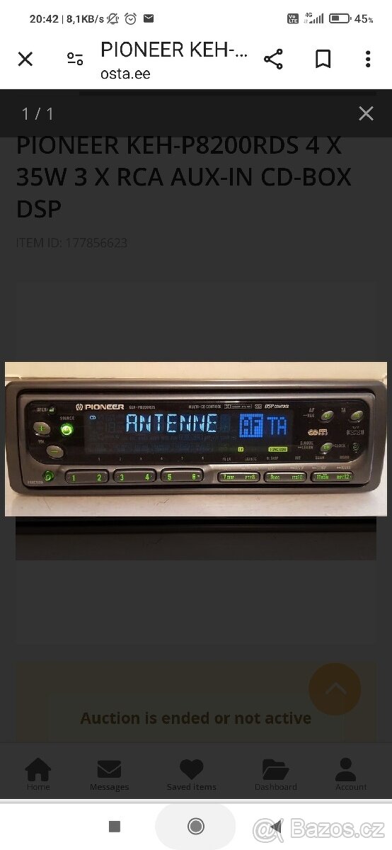 Koupím autorádio Pioneer Keh-p8200rds .