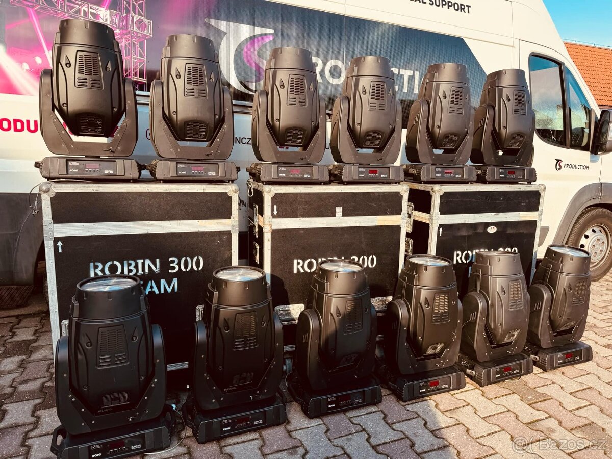 prodám otočné hlavy ROBE 300 BEAM