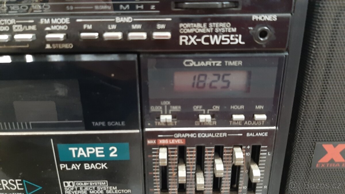RADIOMAGNETOFON panasonic reverzní funkční...