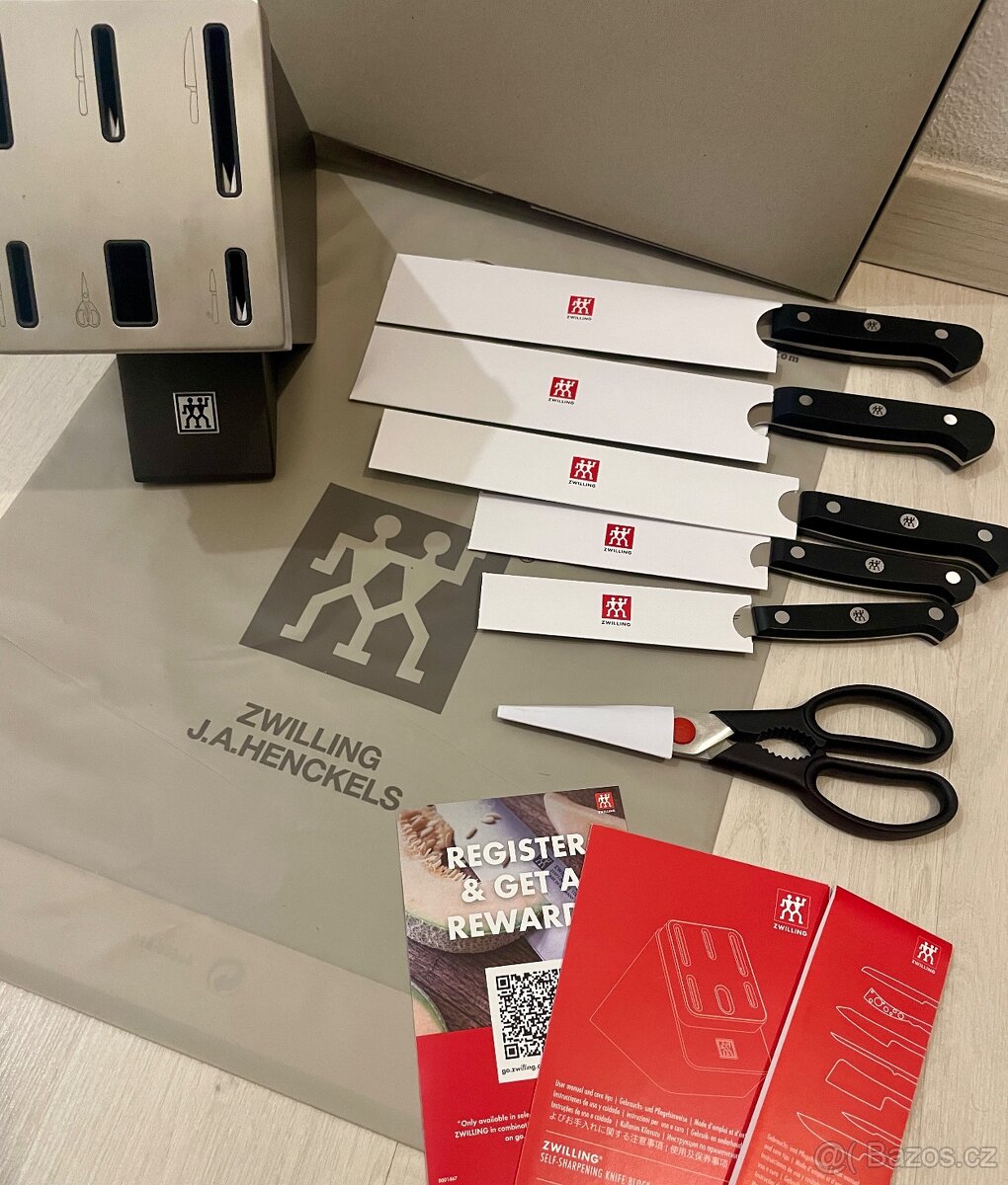 Zwilling Gourmet sada nožů s ostřícím blokem