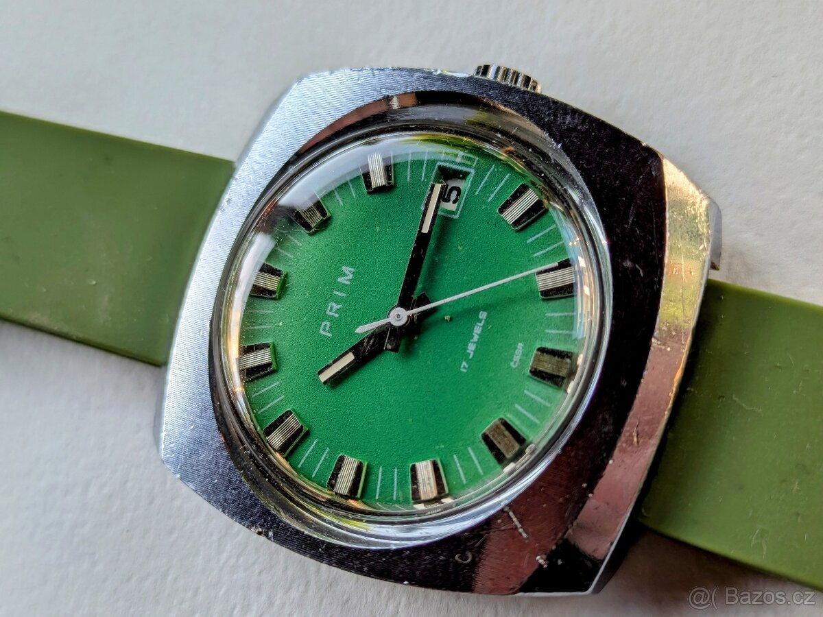 VELKĚ PRIM 17 JEWELS - VZÁCNĚJŠÍ - ZELENÉ