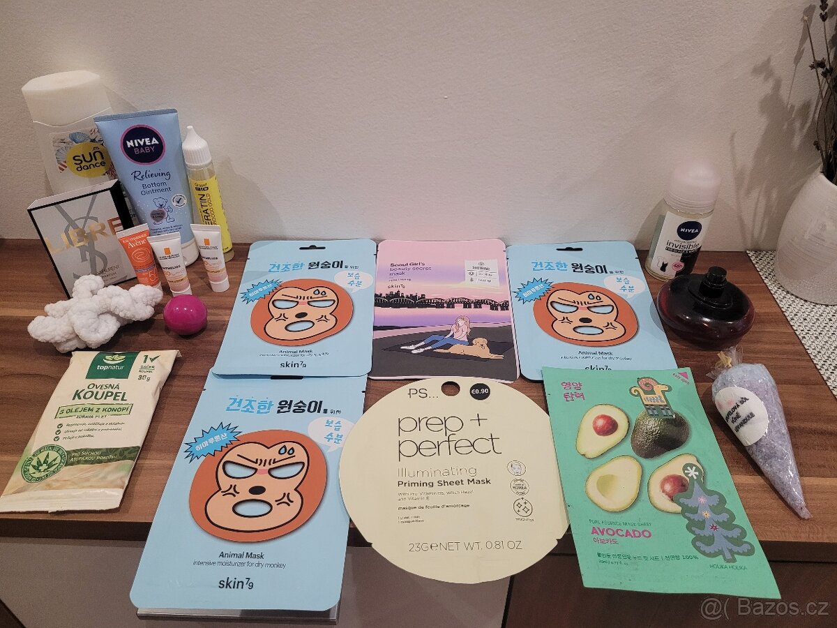 Mix drogerie,parfém,pleť.masky,keratin atd,cena za vše