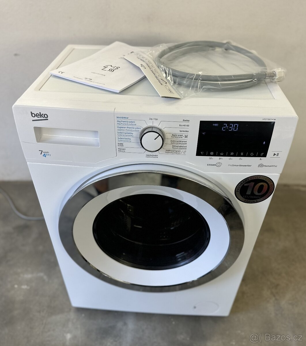 BEKO pračka se sušičkou 7 kg/4 kg 1400 ot - JAKO NOVÁ-