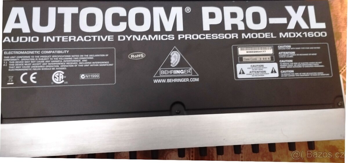 Behringer MDX 1600 AUTOCOM PRO-XL Dynamický efekt