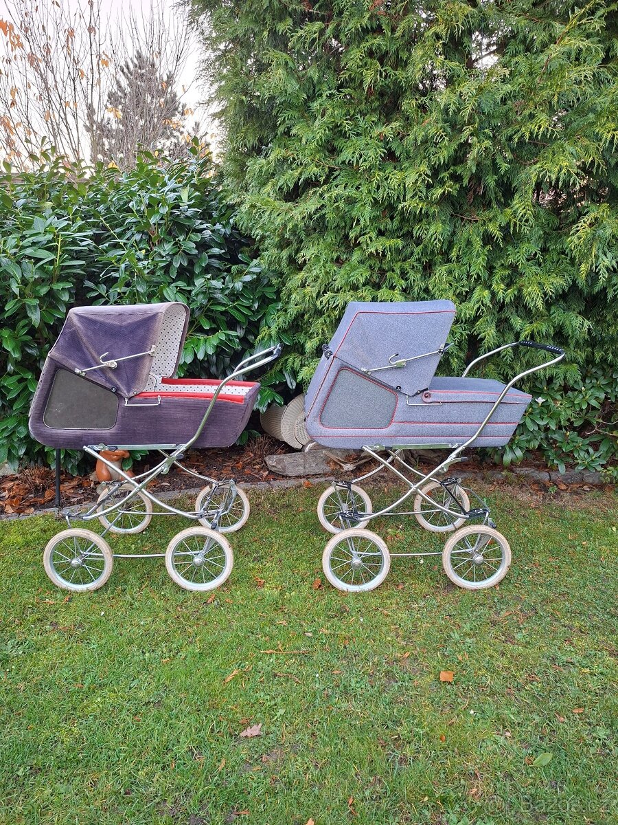2 x Retro kočárek pro miminko Gesslein
