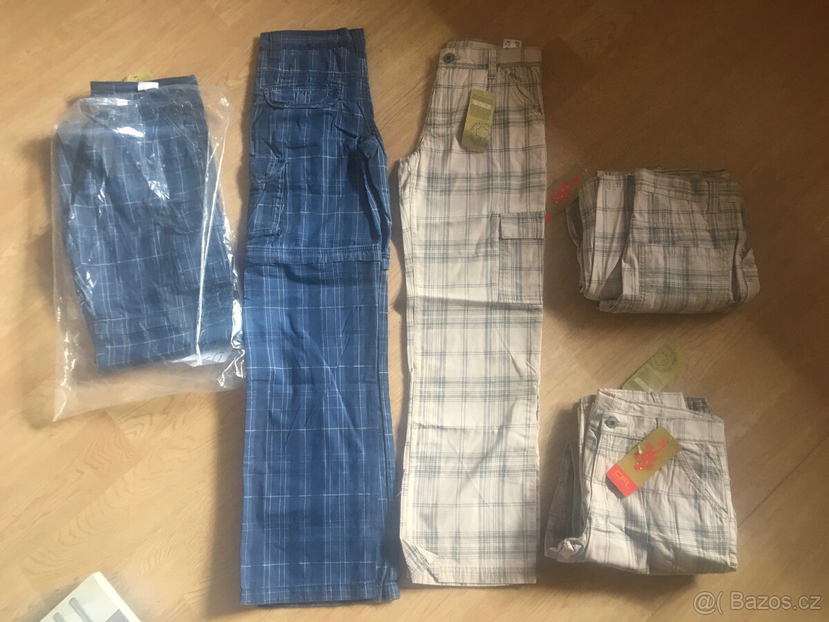 NOVÉ kalhoty CFL 140-158,, 2x kratasy 140-152