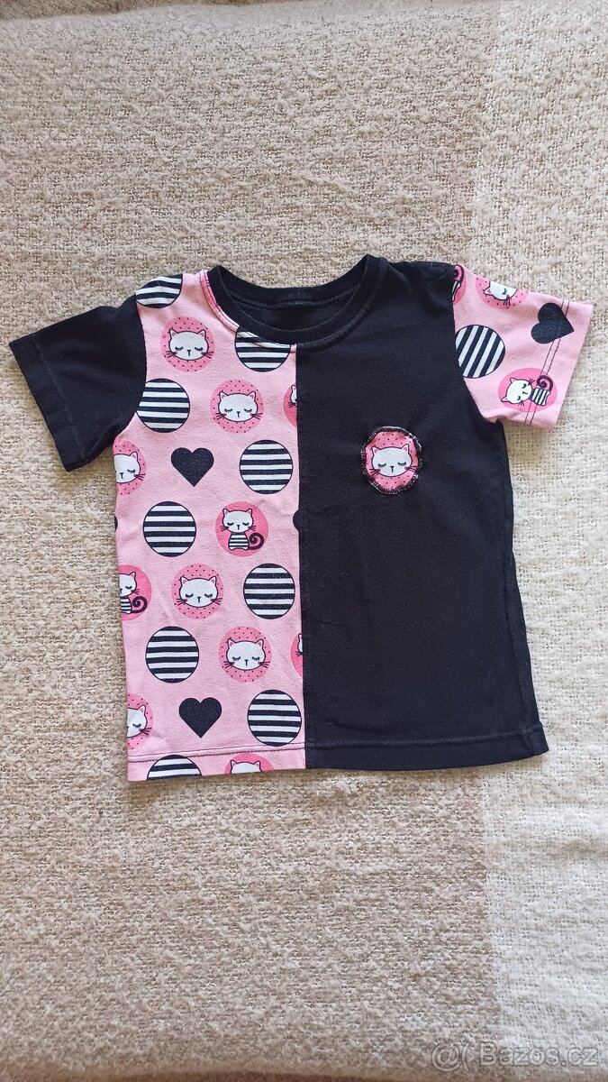 Kočičí tričko cca 86, hand made