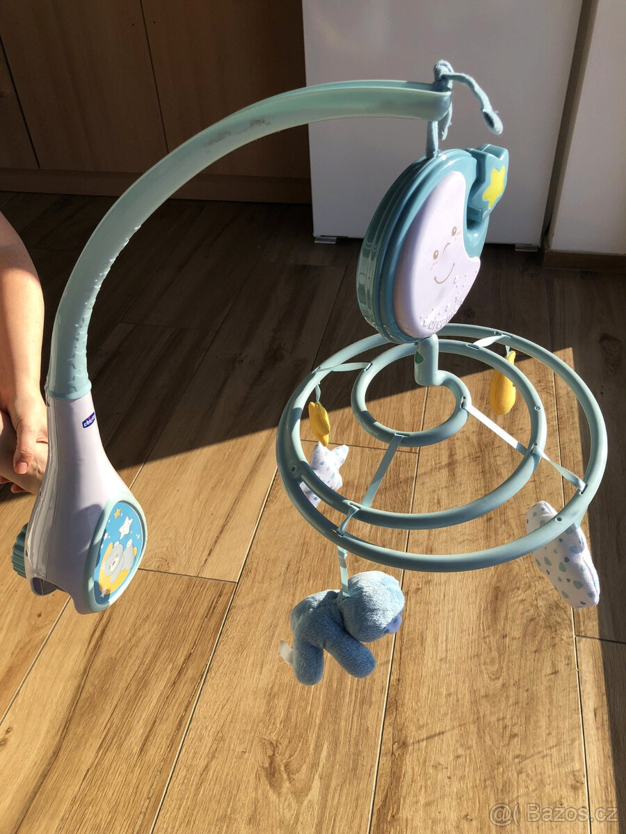 CHICCO kolotoč nad postýlku - modrý