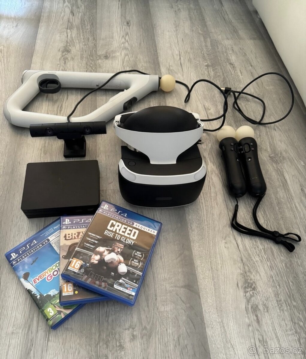 PS 4/5 VR SET + bohaté příslušenství