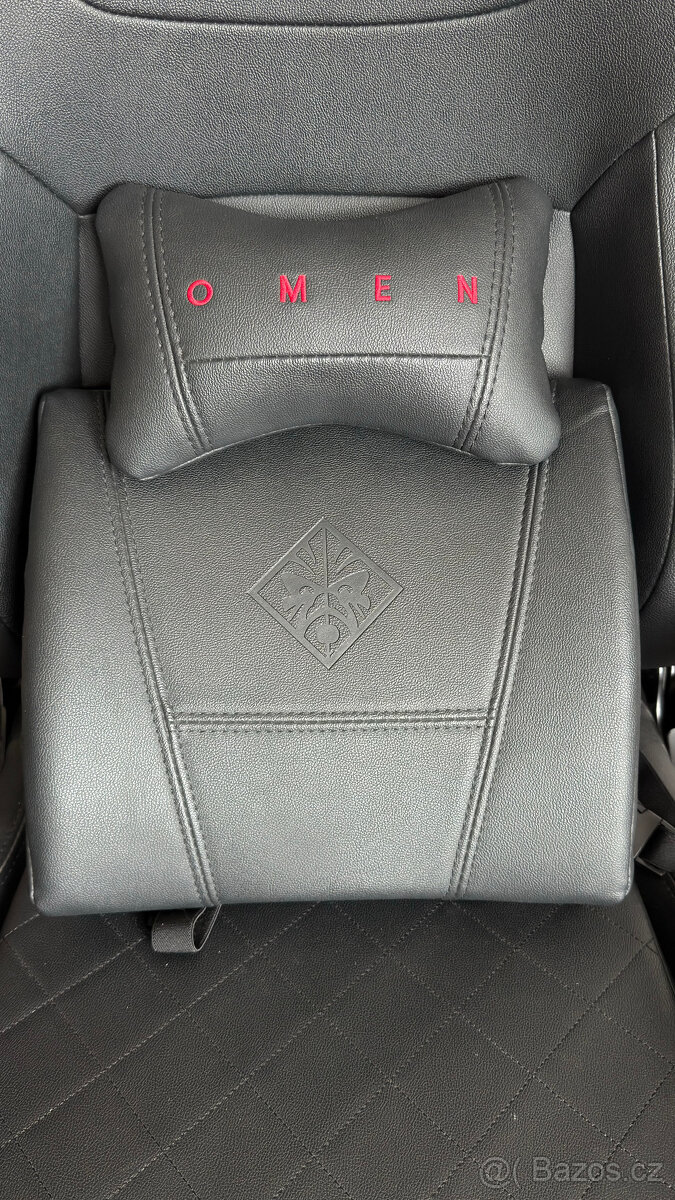 Prodám nový bederní a krční polštářek herní židle HP OMEN