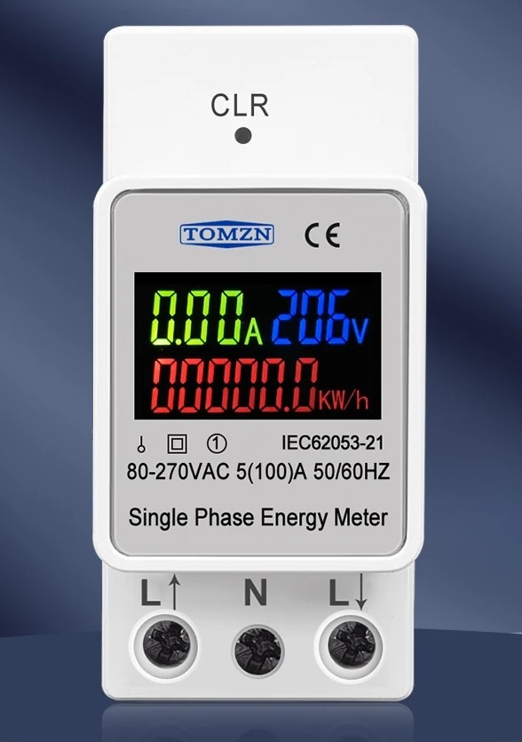 Měřič energie, wattmetr Tomzn TOVAE-100