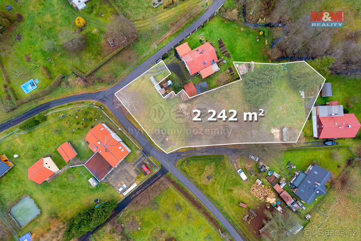 Prodej pozemku k bydlení, 2242 m², Česká Kamenice