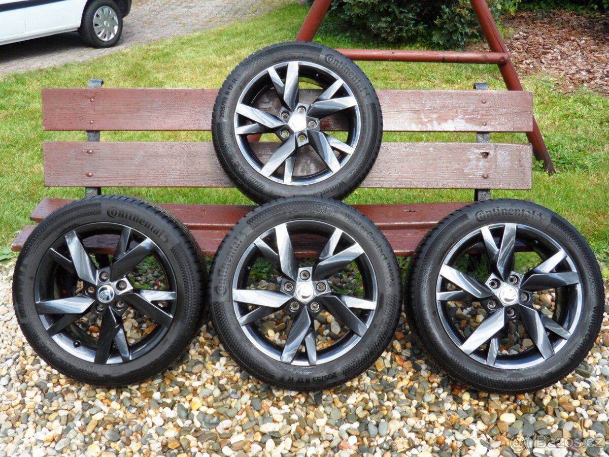 Alu kola Škoda Octavia 205/55/17 5x112 ET 46