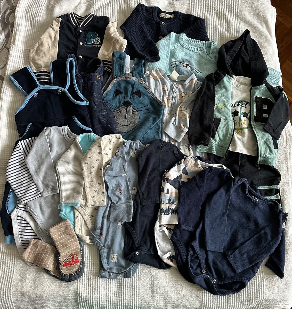 Set oblečení pro miminko vel. 80 modrý