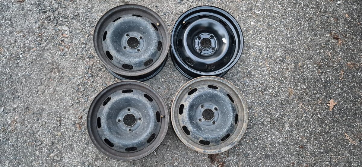 Plechové disky Peugeot Citroen 4x108 6x15 ET23 střed 65 mm