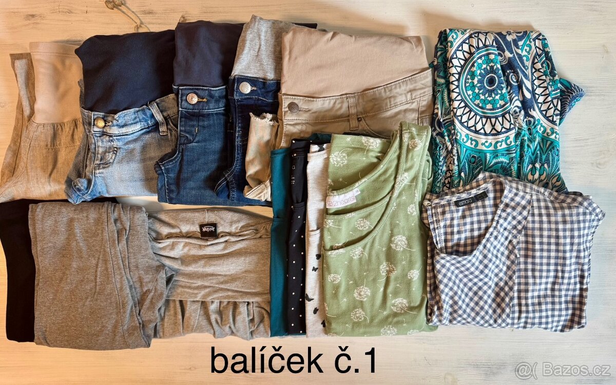 Balík těhotenského oblečení 38/40