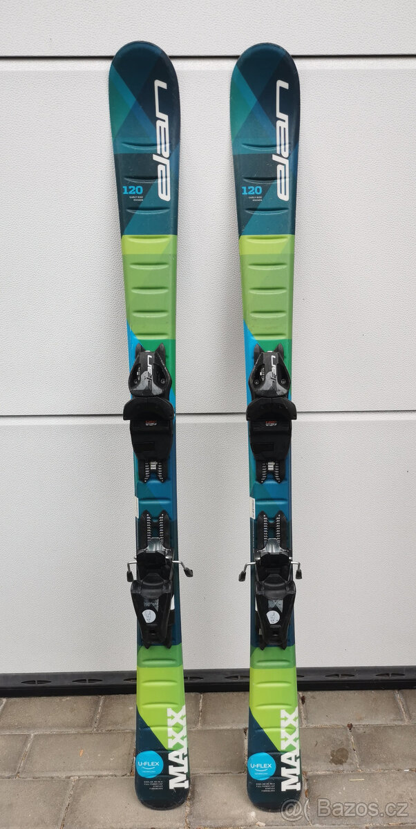 Lyžařský set - lyže Elan Maxx 120 cm, lyžáky Head 230/235
