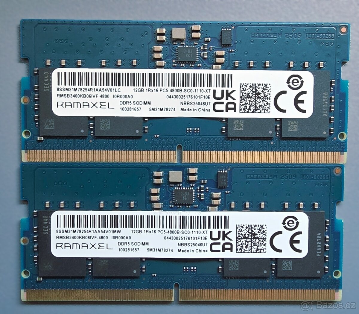 Paměť RAM pro notebooky Ramaxel SODIMM 24GB DDR5 4800 MHz