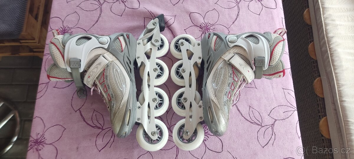 Dámské inline brusle FILA č.42, nové kolečka a ložiska ,,TOP