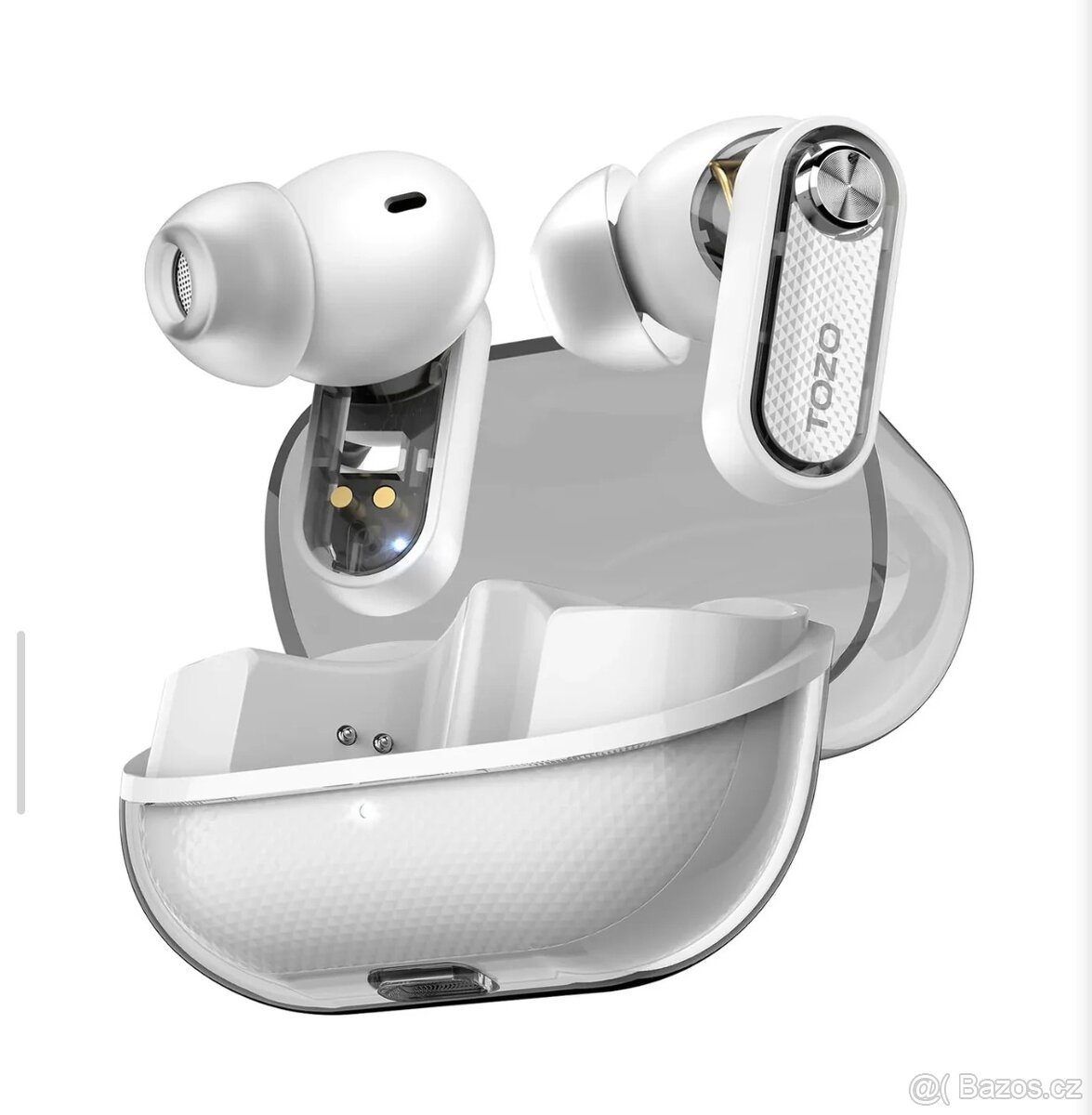 TOZO Crystal Pods_hybridni bluetooth sluchatka