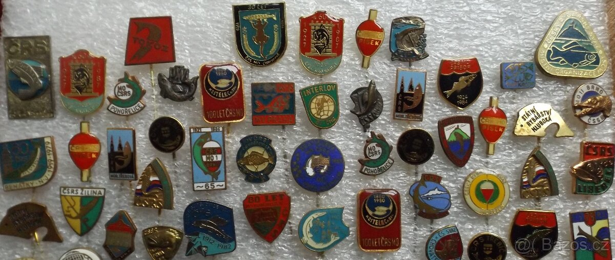 odznaky - ryby, rybolov, rybářské spolky