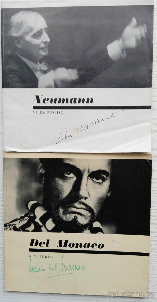 NEUMANN, DEL MONACO - DESKY - AUTOGRAMY