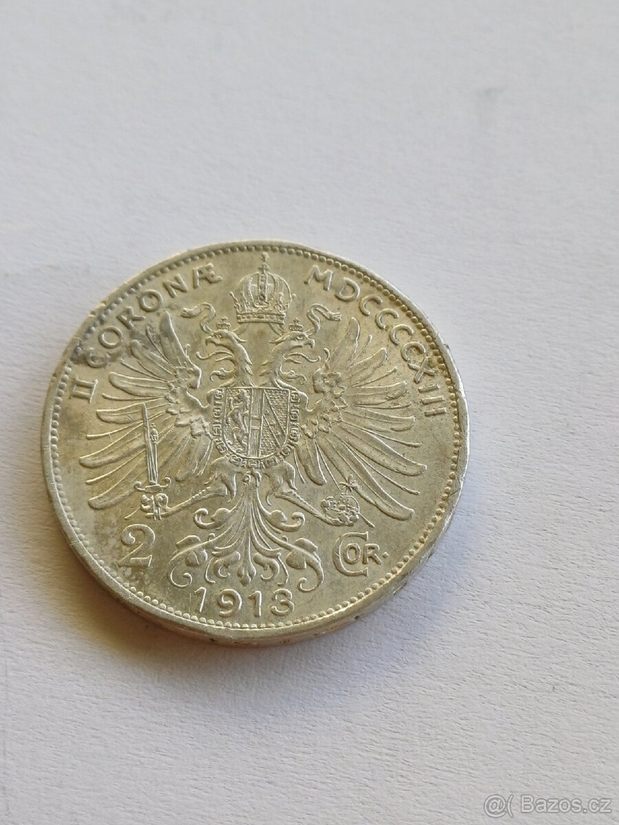 2 koruna 1913 bz FJI RU