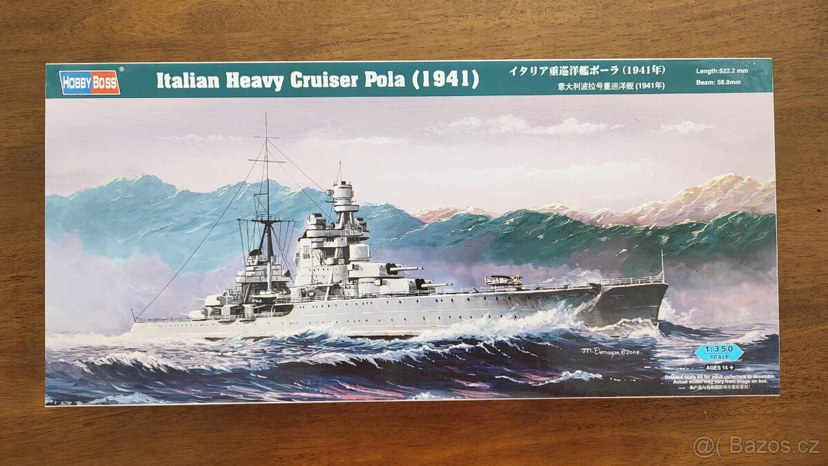 HobbyBoss Models 1/350 Italian Heavy Cruiser Pola 1941
