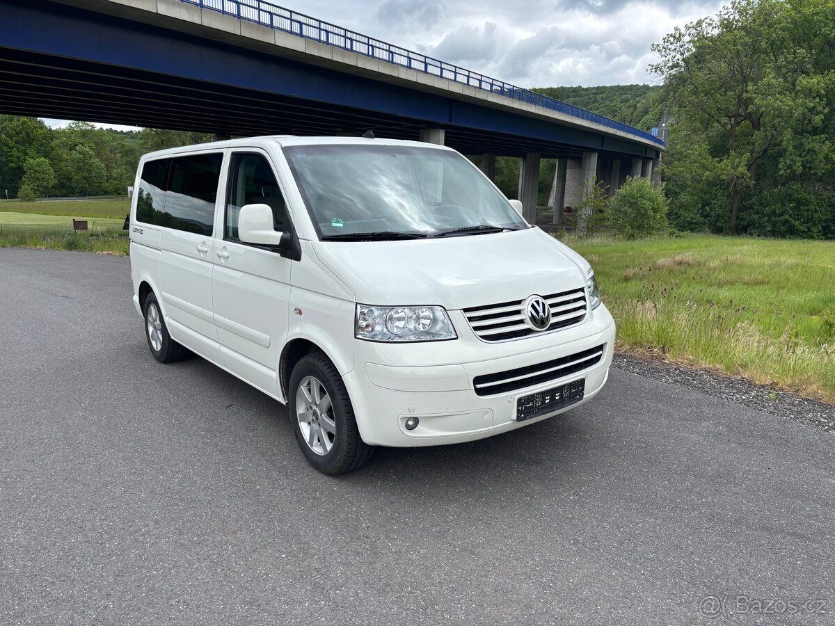 VW Multivan 2,5tdi 128kw 1majitel, servisní kniha, nova STK
