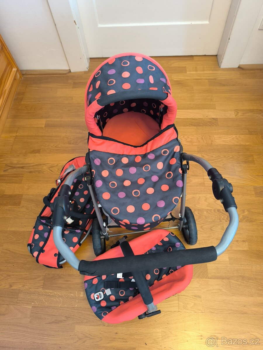 Kočárek pro panenky Bayer Chic 3 v1