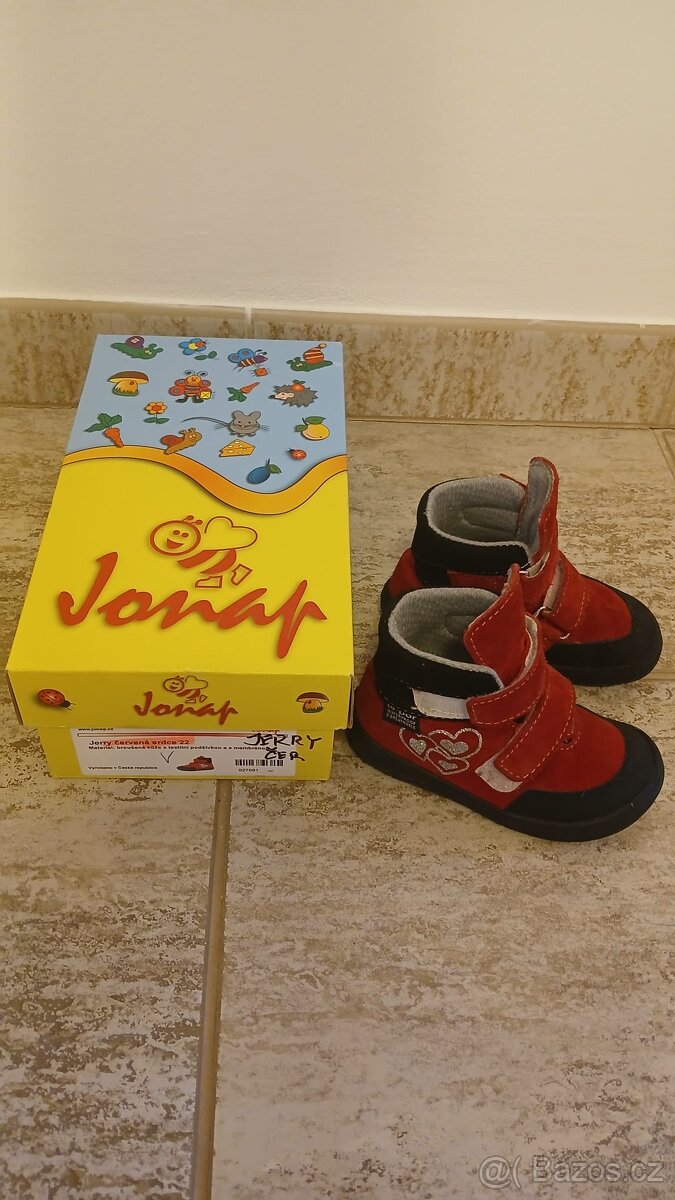 Botky Jonap, vel. 22, celokožené