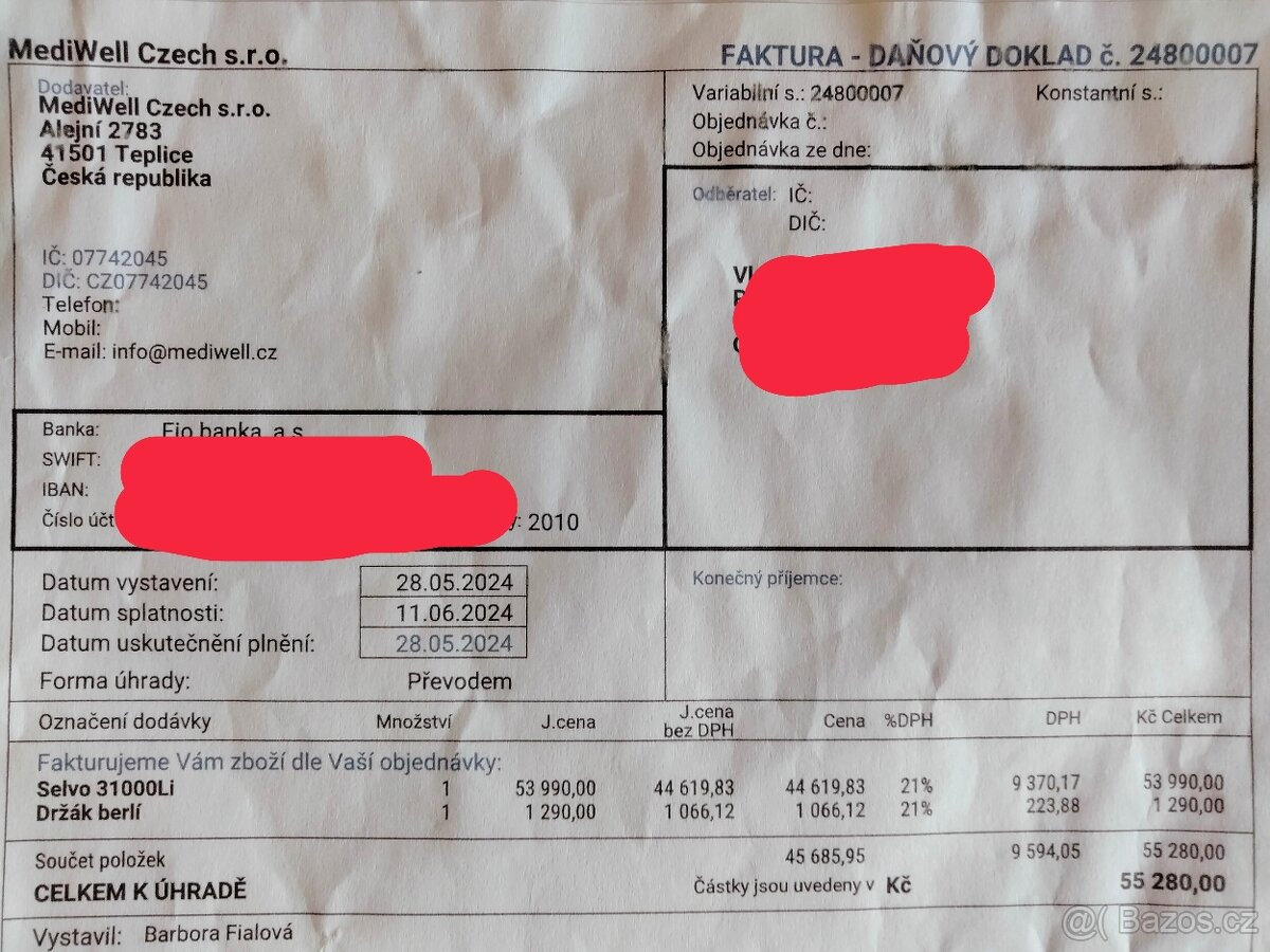 3-kolový elektrický vozík SELVO